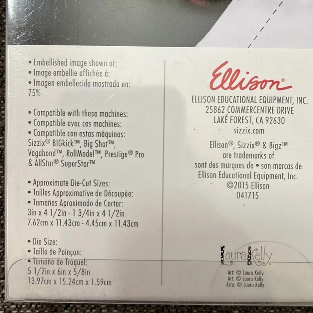 Sizzix Bigz Ellison Classroom Series Meat & Poultry Die #A11103. NWT rare - Picture 4 of 5